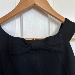 C’est chic! Bow back sleeveless LBD - black ponte